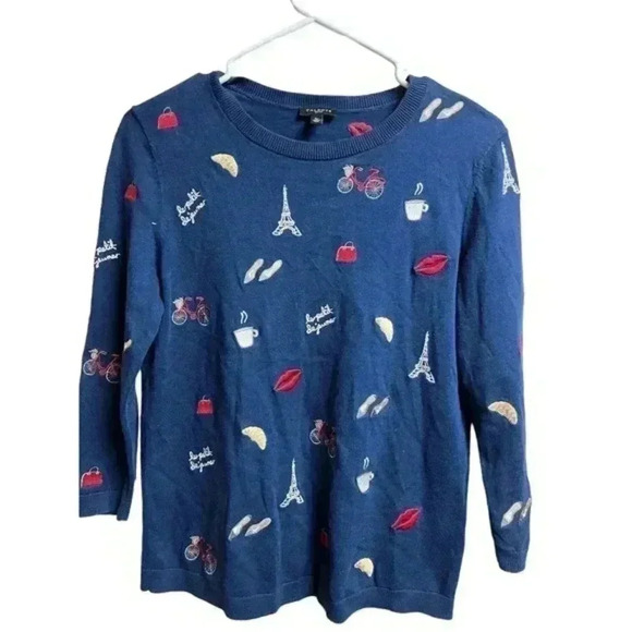 Talbots Petites Lightweight 3/4‎ Sleeve Pullover Sweater. - Picture 1 of 7